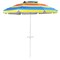 7.2 Feet Portable Outdoor Beach Umbrella with Sand Anchor and Tilt Mechanism